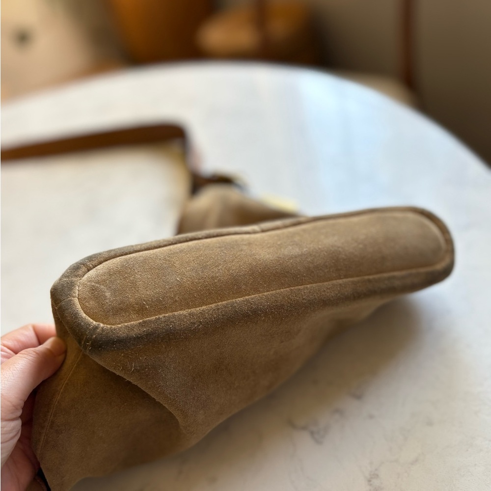 Vintage Coach Suede Shoulder Bag - Picture 9 of 11